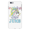 unicorns are born in june cute unicorn iPhone 6 Plus/6s Plus Case
