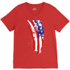 july 4th flag V-Neck Tee