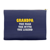 father's day grandpa gift funny grandpa shirt birthday gift for grandp Accessory Pouches