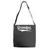grandpa since 2015 Adjustable Strap Totes