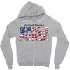United States Space Force American Flag Zipper Hoodie
