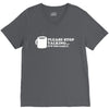 please stop talking it's too early coffee V-Neck Tee