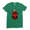deadpool minion Ladies Fitted T-Shirt