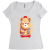brown bear Women's Triblend Scoop T-shirt