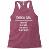 March Girl Racerback Tank
