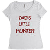 dad's litle hunter Women's Triblend Scoop T-shirt