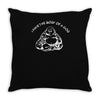 i have the body of a god funny buddha budda banter fat food Throw Pillow