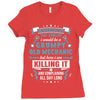 Grumpy Old Mechanic Ladies Fitted T-Shirt