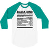 black king nutrition facts 3/4 Sleeve Shirt