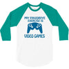 my favorite exercise is video games 3/4 Sleeve Shirt