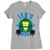 leo's gym Ladies Fitted T-Shirt