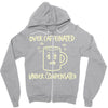 over caffeinated (3) Zipper Hoodie