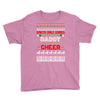 santa only comes once a year daddy is always here to cheer Youth Tee