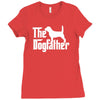 the dogfather beagle white Ladies Fitted T-Shirt