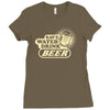 save water drink beer Ladies Fitted T-Shirt