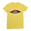 June Peeking Out Baby Boy Ladies Fitted T-Shirt