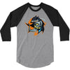 shark knight graphic 3/4 Sleeve Shirt