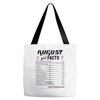 August Girl Facts Virgo Tote Bags