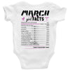 March Girl Facts Aries Baby Onesie