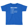 how to golf best trending Toddler T-shirt