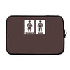 restroom sign sticker vinyl decal Laptop sleeve