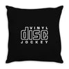 vinyl disc jockey dj Throw Pillow