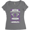 Never Underestimate The Strength Of A Gynecologic Cancer Warrior Women's Triblend Scoop T-shirt