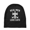 real men love cats (2) Baby Beanies
