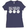 rock paper scissors Ladies Fitted T-Shirt