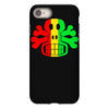 rasta skull and crossbones reggae dub club rave iPhone 8