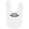 angel wing believe breast cancer Baby Bibs