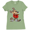master mouse Ladies Fitted T-Shirt