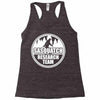 sasquatch research team Racerback Tank