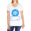 aperture science volunteer Ladies Curvy T-Shirt
