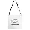 i can't adult today Adjustable Strap Totes