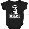 rollins for president  funny  comic henry rollins punk rock tv p Baby Bodysuit
