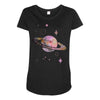 Cute Cosmos Maternity Scoop Neck T-shirt