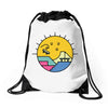 Sun Skate Drawstring Bags