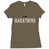 i do marathons Ladies Fitted T-Shirt