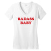 badass baby Women's V-Neck T-Shirt