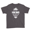 hiking is my therapy! Youth Tee