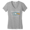 exclusive dark side of the matrix Women's V-Neck T-Shirt