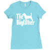 the dogfather beagle white Ladies Fitted T-Shirt