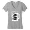 Saturday Beer Women's V-Neck T-Shirt