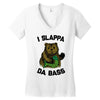 slappa da bass Women's V-Neck T-Shirt