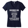 Super December Girl Women's V-Neck T-Shirt