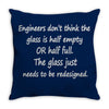 funny engineer geek quote Throw Pillow