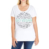 go vegan 3 Ladies Curvy T-Shirt