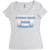 I Love Someone with Stomach Cancer to The Moon and Back to Infinity Women's Triblend Scoop T-shirt