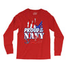 navy dad Long Sleeve Shirts